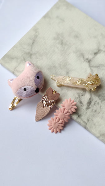 FOXY LADY - Set of 4 hair clips